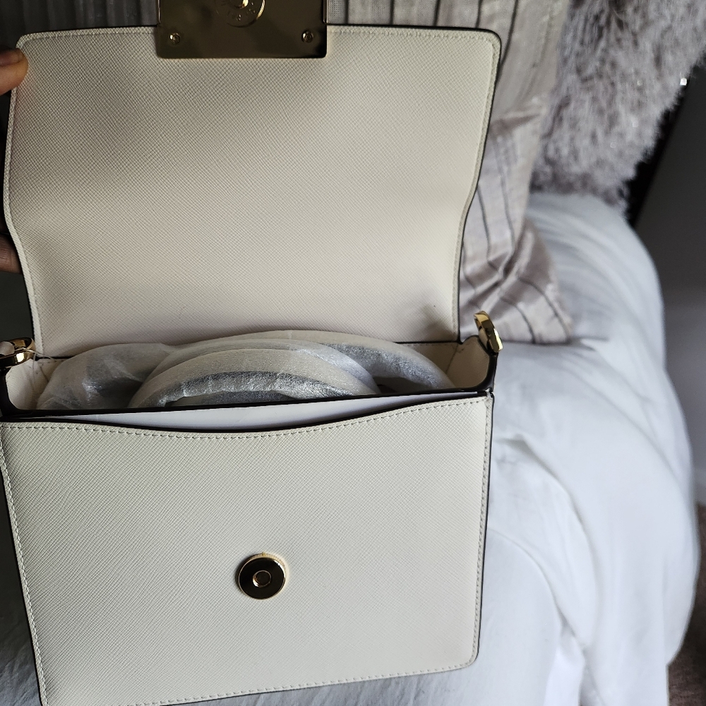 Kate Spade Cream Reegan Saffiano Leather Top handle tote, 6pc Set NWT - Picture 12 of 15